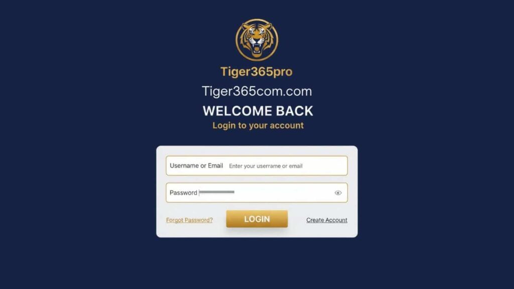 Tiger365pro Login